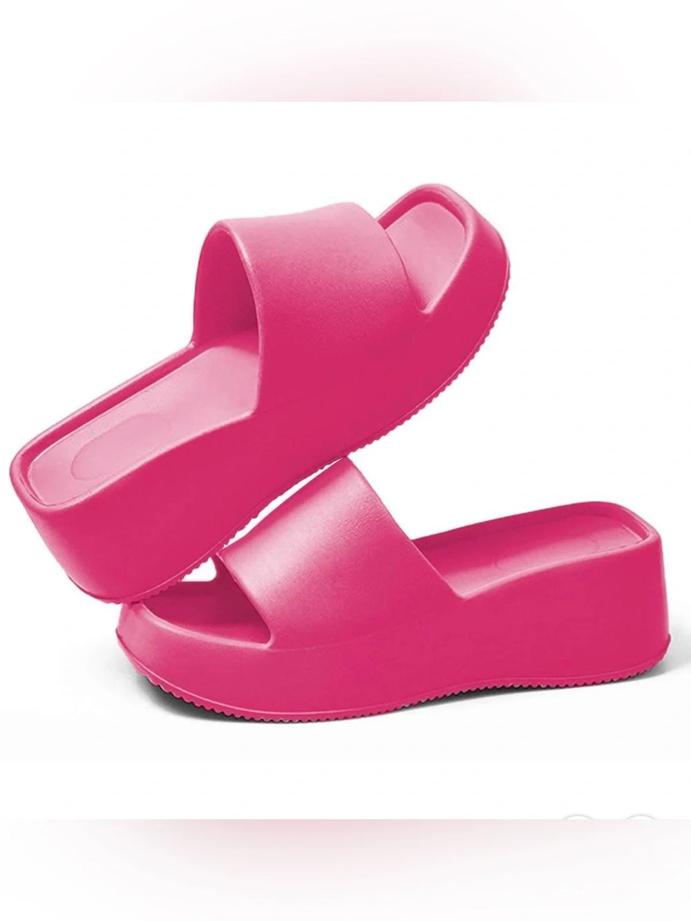 Platform Slide Sandals - Hot Pink - women’s size 7 - 8